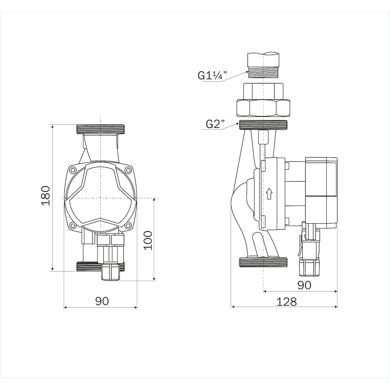 Циркуляционный насос Aquario PRIME-A1-328-180 xx