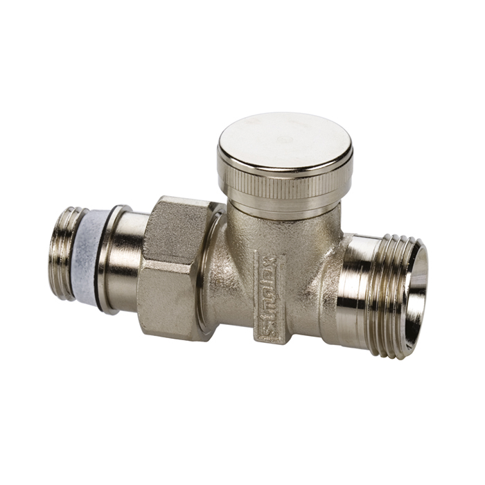 Вентиль запорный Simplex Exclusive Line тип AG/M прямой, 1/2"х3/4"евроконус 50.7x30x