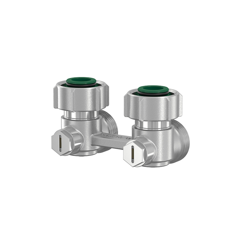 Узел нижнего подключения  Simplex Exclusive Line тип E2/50 угловой, 3/4x3/4" 48x44x