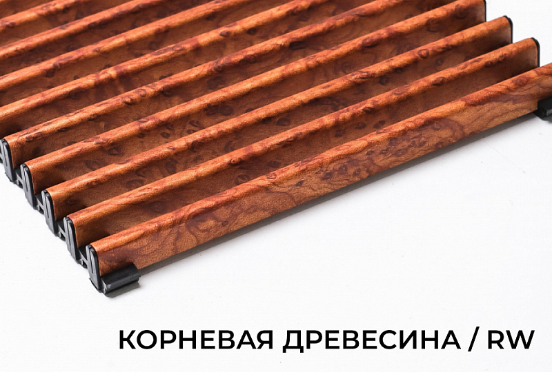 Верхняя декоративная решетка Decor Prestige, В=180 мм, H=15 мм, цвет Корневая Древесина 15x180x