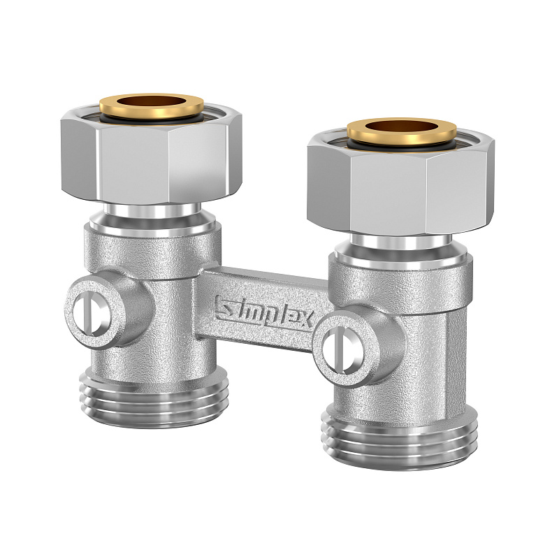 Узел нижнего подключения Simplex Standart line, прямой, 3/4"х3/4" 55x32x