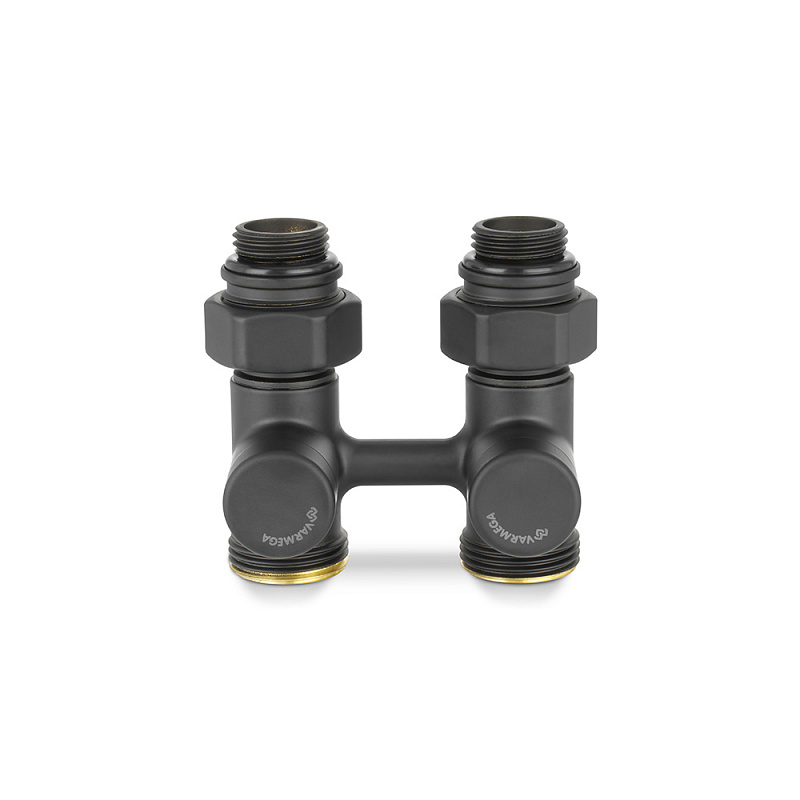 Узел нижнего подключения VMDV21-200415, 1/2"х3/4"EK НР, прямой, черный xx