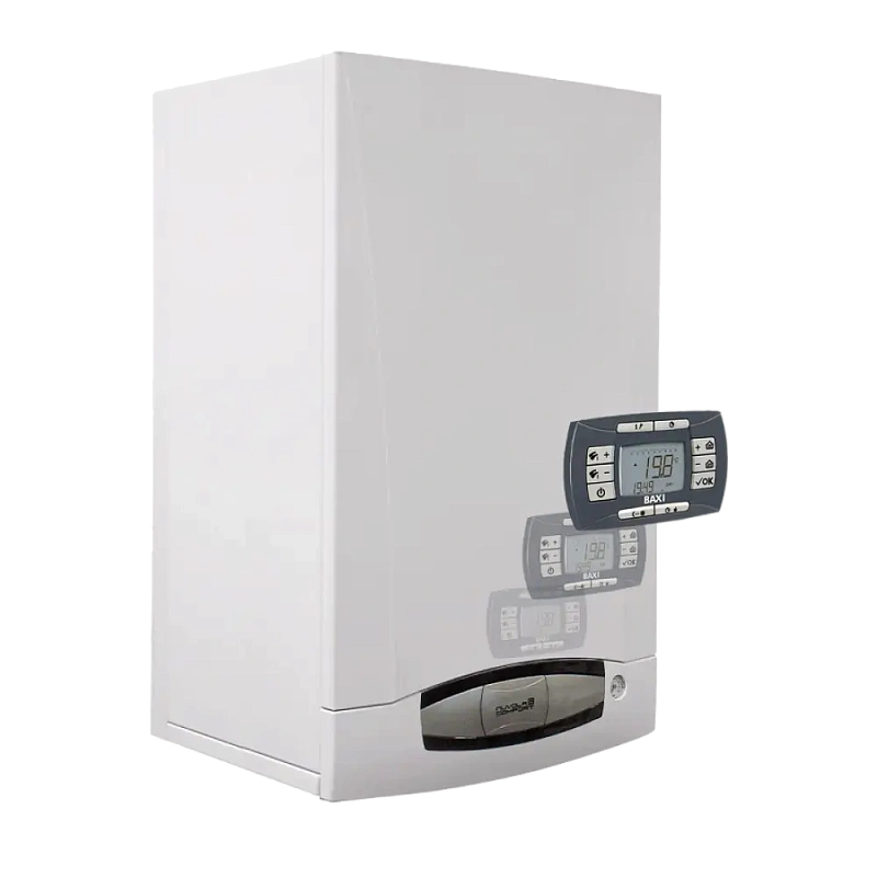 Котел газовый настенный двухконтурный BAXI NUVOLA-3 Comfort 240 i (24,4 кВт) 930x600x466