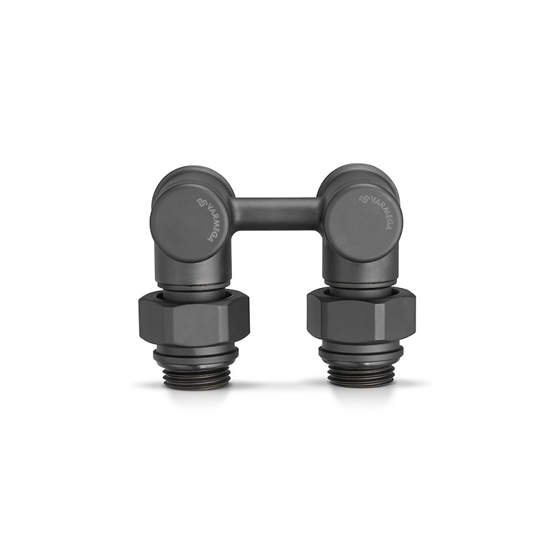 Узел нижнего подключения VMDV20-200415, 1/2"х3/4"EK НР, угловой, черный xx