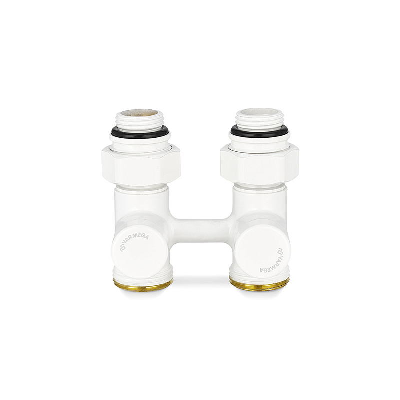 Узел нижнего подключения VMDV21-100415, 1/2"х3/4"EK НР, прямой, белый xx
